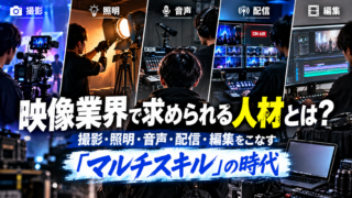撮影・照明・音声・配信・編集をこなす「マルチスキル」の時代〜「何でも屋」ではなく「なんでもわかる人」